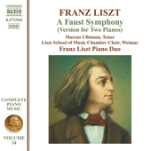 LISZT, F.: Faust Symphony (A) (version for 2 pianos) (Liszt Complete Piano Music, Vol. 34)